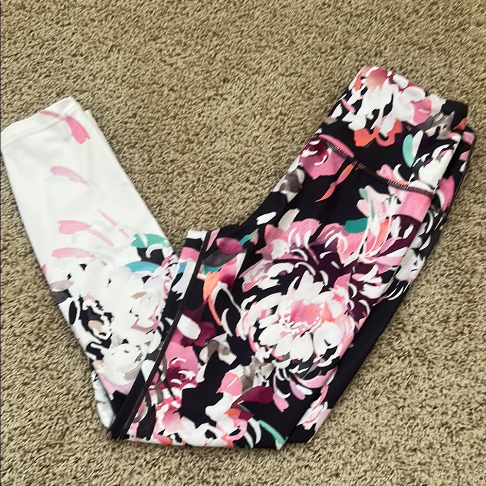 Athleta Floral Print Leggings
